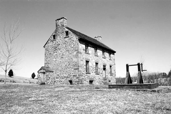 The stone house at the Manassas National Battlefield Park. National Park Service Photo from the NPS web site, http://www.www.nps.gov/mana/media/publish.